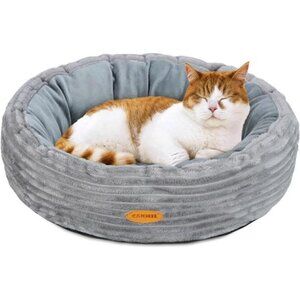 Plush Donut Cat Bed 20 inch for Cats & Small Dogs